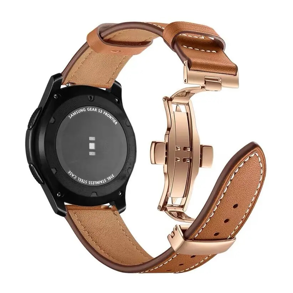 Titan Smartwatch Accessories - 20mm 22mm Deri Bant Samsung Galaxy